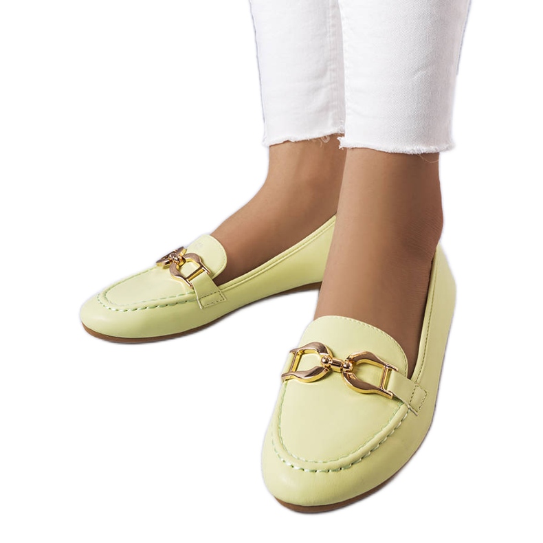 Sauvé-grüne Schnallen-Loafer