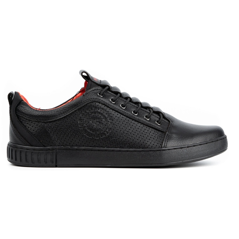 Polbut Herren Freizeitschuhe aus Leder 2121P/2 schwarz