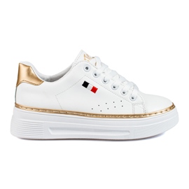 W. Potocki Weiße Sportschuhe auf der Potocki-Plattform