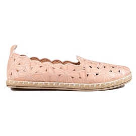 W. Potocki Damen durchbrochene Ballerinas Potocki beige