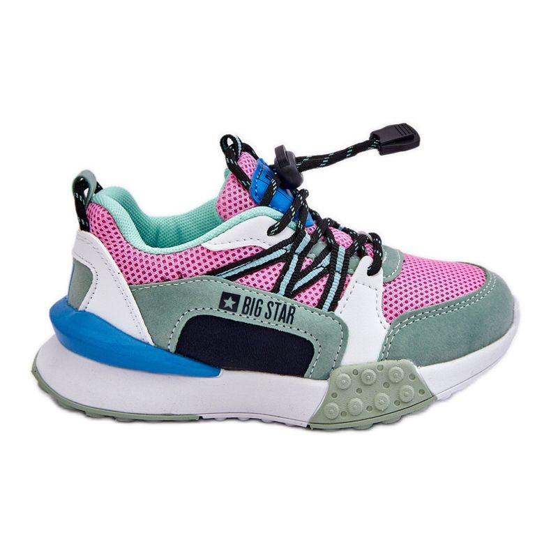 Kinder Sportschuhe Memory Foam System Big Star LL374219 Rosa-Grün