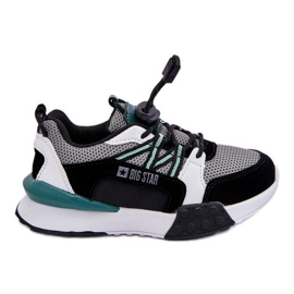 Kinder Sportschuhe Memory Foam System Big Star LL374217 Schwarz-Grau