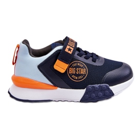 Low Kinder Sportschuhe Memory Foam System Big Star LL374215 Marineblau