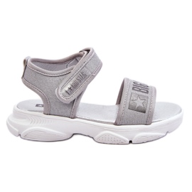 Kindersandalen mit Klettverschluss Big Star LL374194 Silber