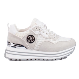 W. Potocki Damen-Schnürsneaker Potocki weiß