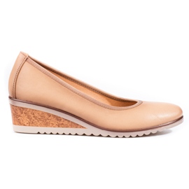 W. Potocki Beige Keilpumps für Damen von Potocki