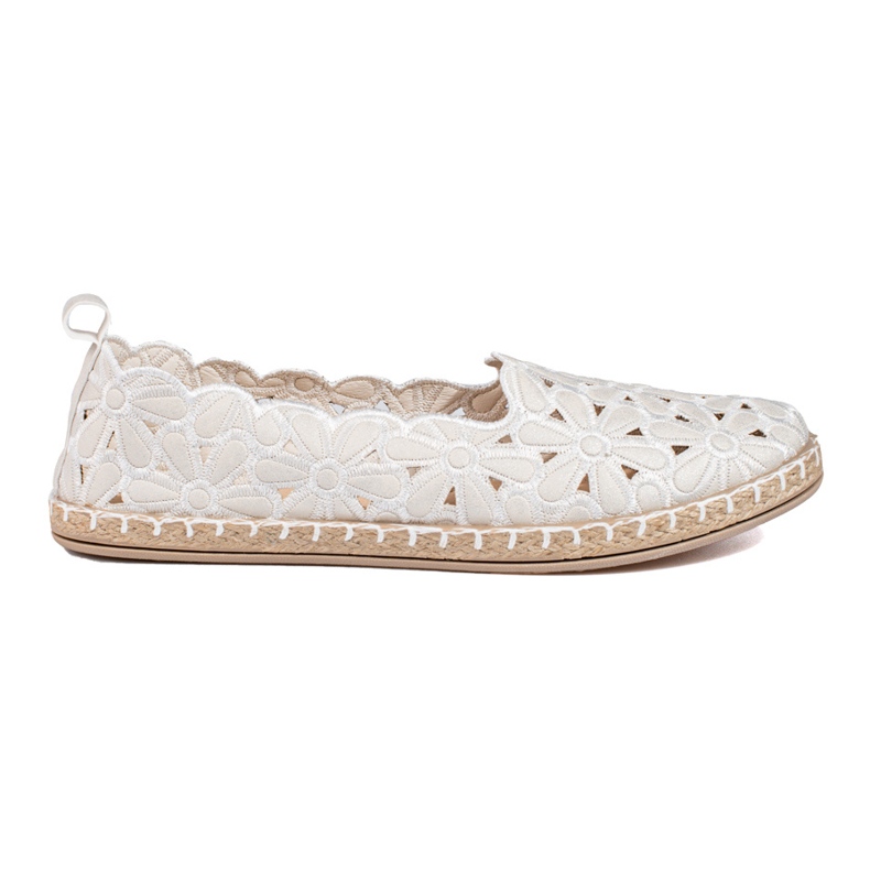 W. Potocki Damen durchbrochene Ballerinas Potocki weiß