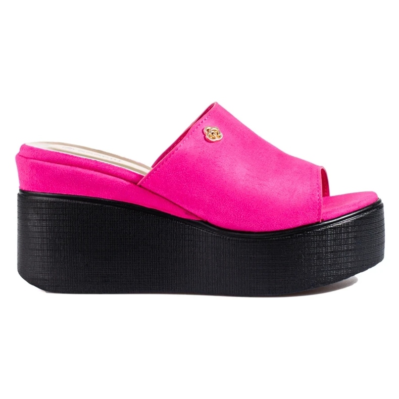 Hohe Keile der rosa Frauen