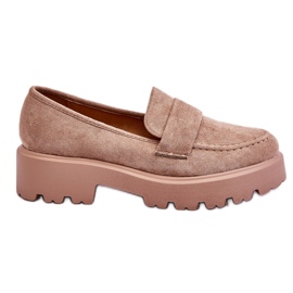 Vinceza Klassische Wildleder-Loafer Loafer Beige Corrin