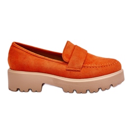 Vinceza Corrin Classic Suede Loafers Halbschuhe Orange