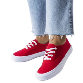 Fantina Sneaker aus rotem Stoff