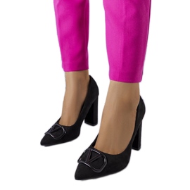 Vinceza schwarze elegante Pumps