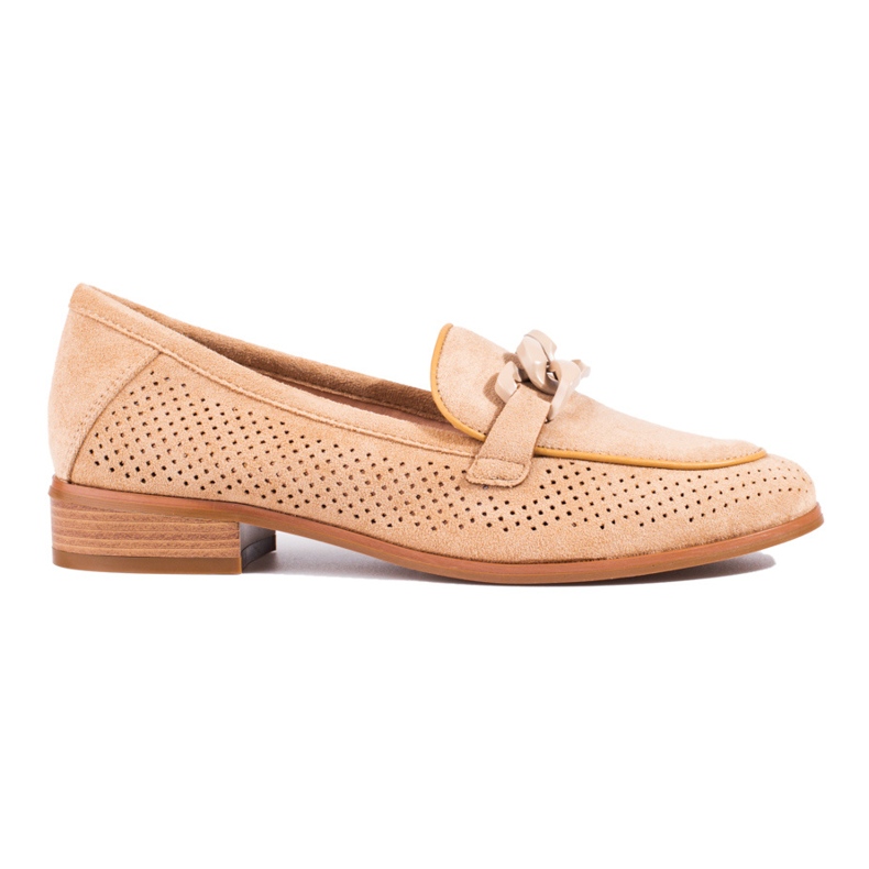 W. Potocki Durchbrochene Wildlederloafer für Damen Potocki beige