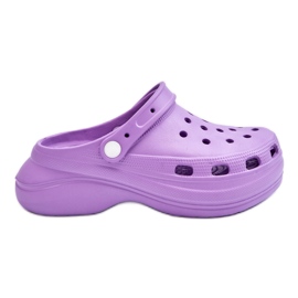 FS1 Damen-Schaumhausschuhe Crocs Purple Coline violett