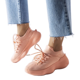 Pinkfarbene Sneaker aus Textil von Lavallée rosa