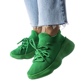 Grüne Sneaker aus Stoff von Lavallée