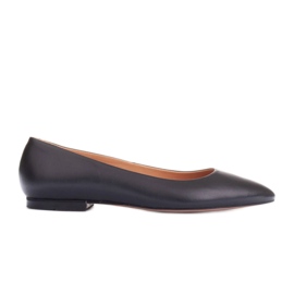 Marco Shoes Ballerinas aus weichem Leder schwarz