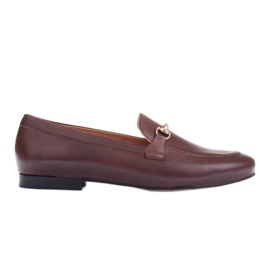 Marco Shoes Loafer mit Metallverzierung braun