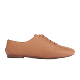 Marco Shoes Ballerinas aus zartem Narbenleder braun