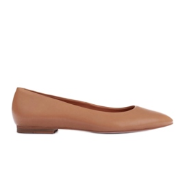 Marco Shoes Ballerinas aus weichem Leder braun