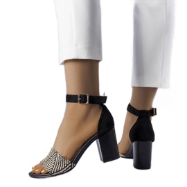 BM Patience schwarze Blocksandalen