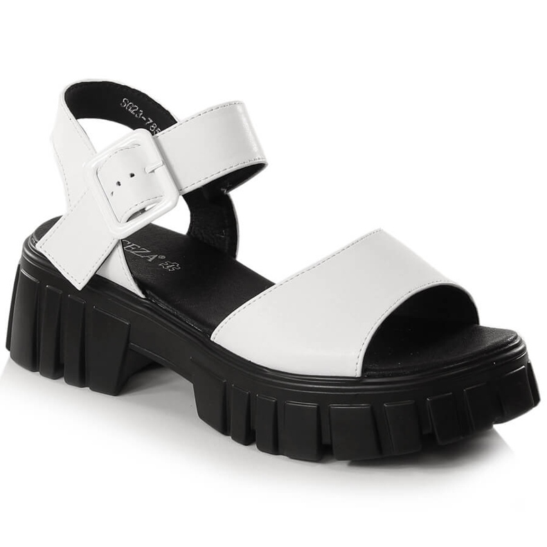 Weiße Plateausandalen für Damen Vinceza SG23-7852