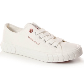 Cross Jeans LL2R4052C Weiße Low-Top-Sneaker zum Schnüren