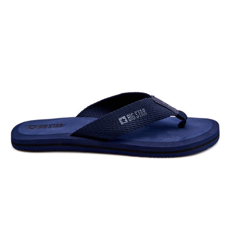 Herren Foam Flip Flops Big Star LL174617 Marineblau