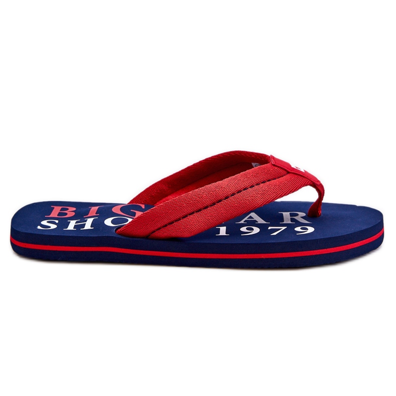 Herren Big Star Flip Flops LL174613 rot