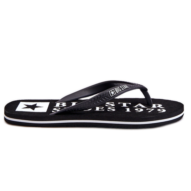 Leichte Herren-Flip-Flops Big Star LL174444 Schwarz