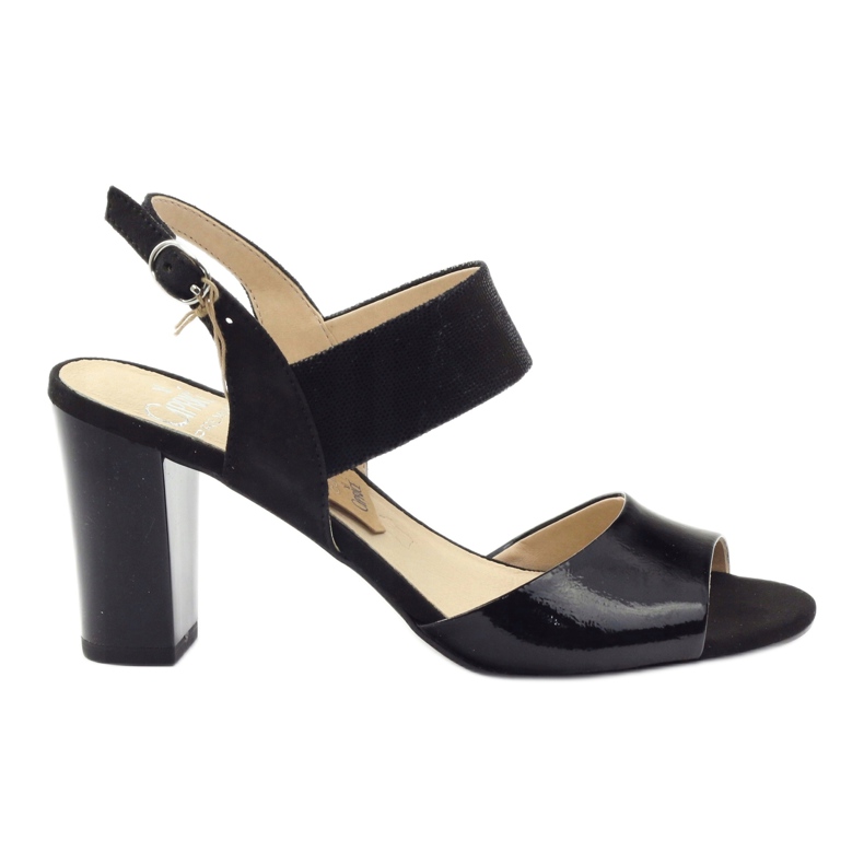 Caprice Lacksandalen Damenschuhe 28307 Schwarz