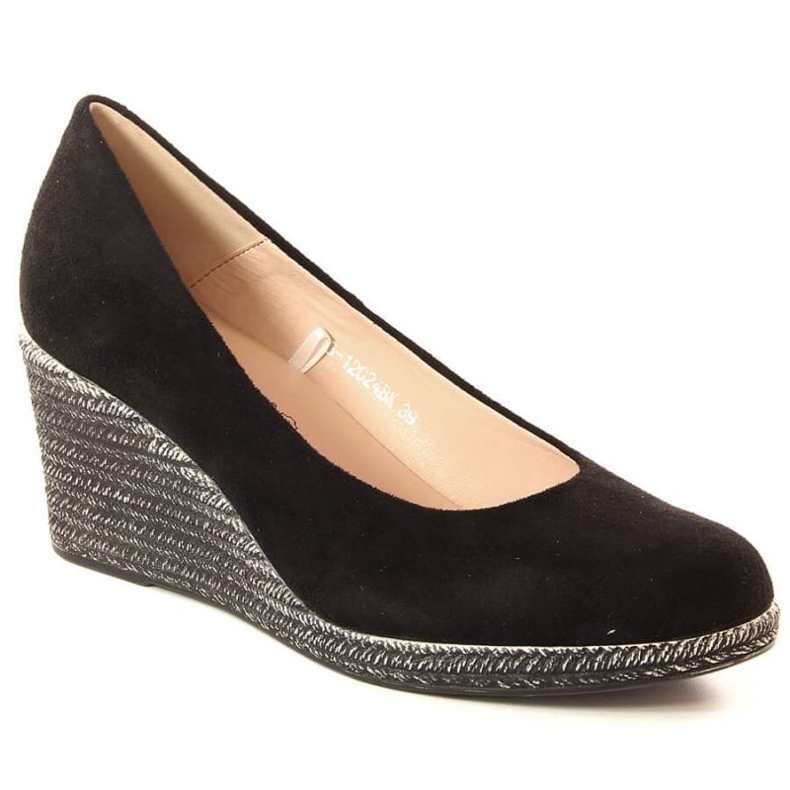 Keilpumps aus Wildleder Potocki W WOL132A schwarz