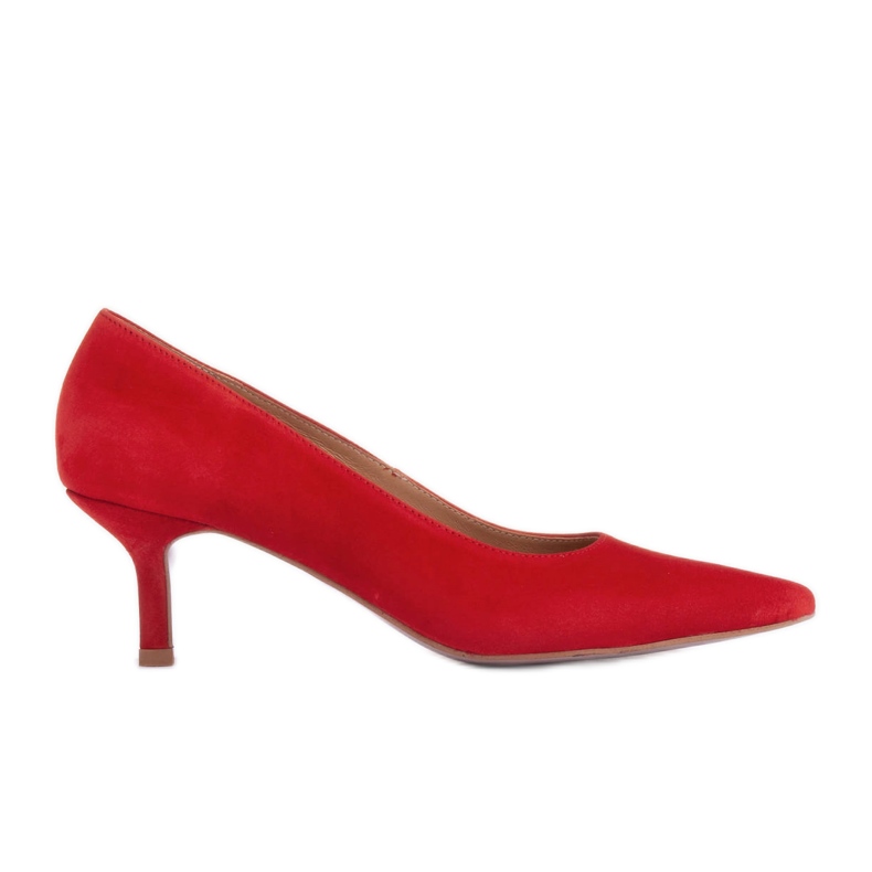 Marco Shoes Elegante Stilettos mit niedrigerem Absatz rot