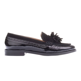 Marco Shoes Loafer mit dekorativen Fransen schwarz