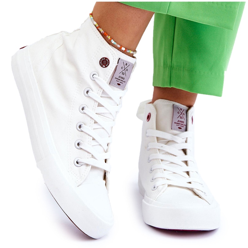 Damen Classic High Sneakers Cross Jeans LL2R4086C Weiß