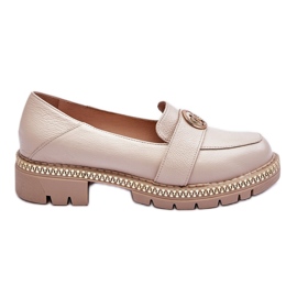 FILIPCZYK Eleganter Leder-Loafer Hellbeige Laverne