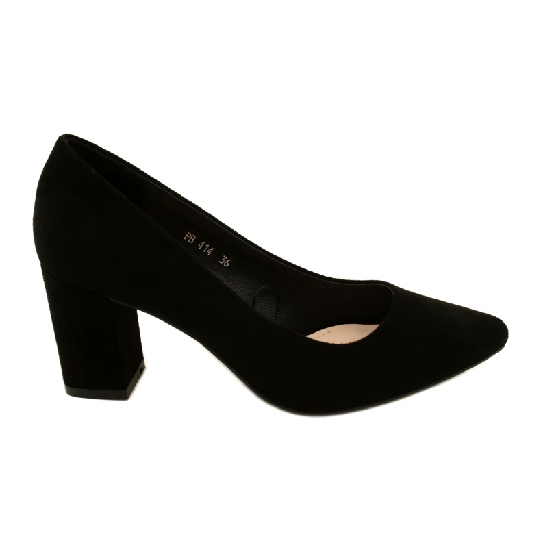 Sergio Leone Wildlederpumps PB414 Schwarz