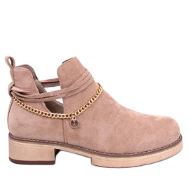 BM Spring cut-out Stiefel Sienna Khaki beige