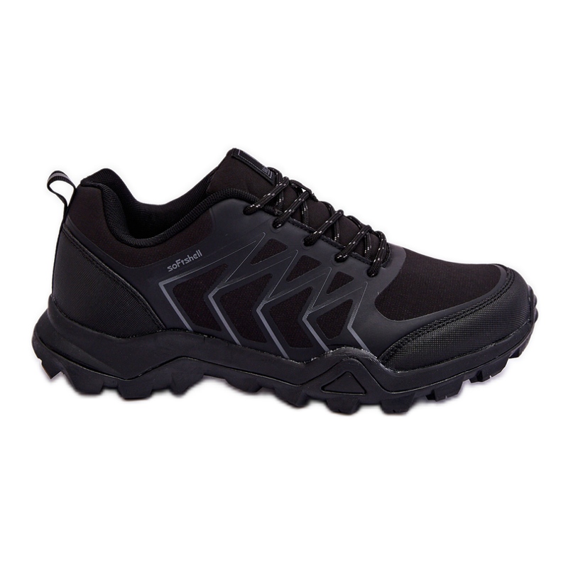Herren Softshell Trekking Sportschuhe Black Jack schwarz
