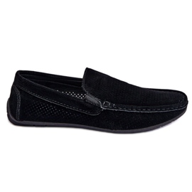 Klassische Wildleder-Loafer für Herren Schwarz Felixo