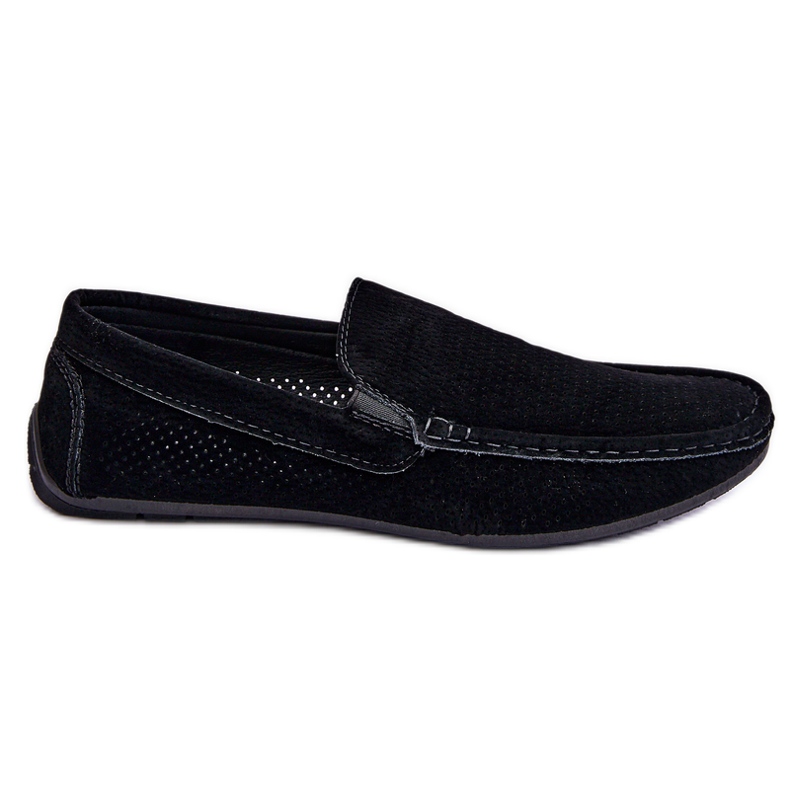 Klassische Wildleder-Loafer für Herren Schwarz Felixo