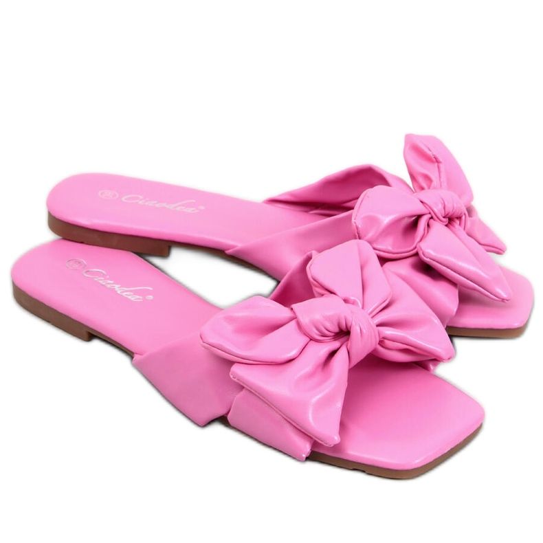 BM Minnen Rosa Schleifenpantoffeln