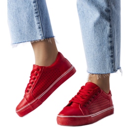 BM Rote Turnschuhe aus Kunstleder von Joffre