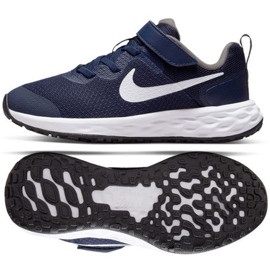 Nike Revolution 6 Jr. DD1095-400 Schuhe weiß marineblau
