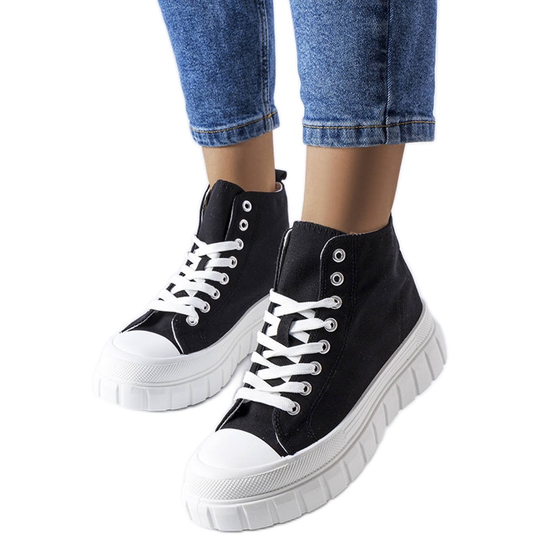 Schwarze High-Top-Sneakers von Couet