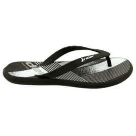 Herrenhausschuhe Rider 83419 AH973 Schwarz/Weiß