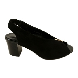 Frauensandalen auf dem Daszyński Post SA169-6 Schwarz