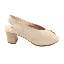 Sandalen auf der Post Daszyński SA169-6 beige