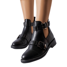 Schwarze Stiefel mit Ausschnitten von Blondlot