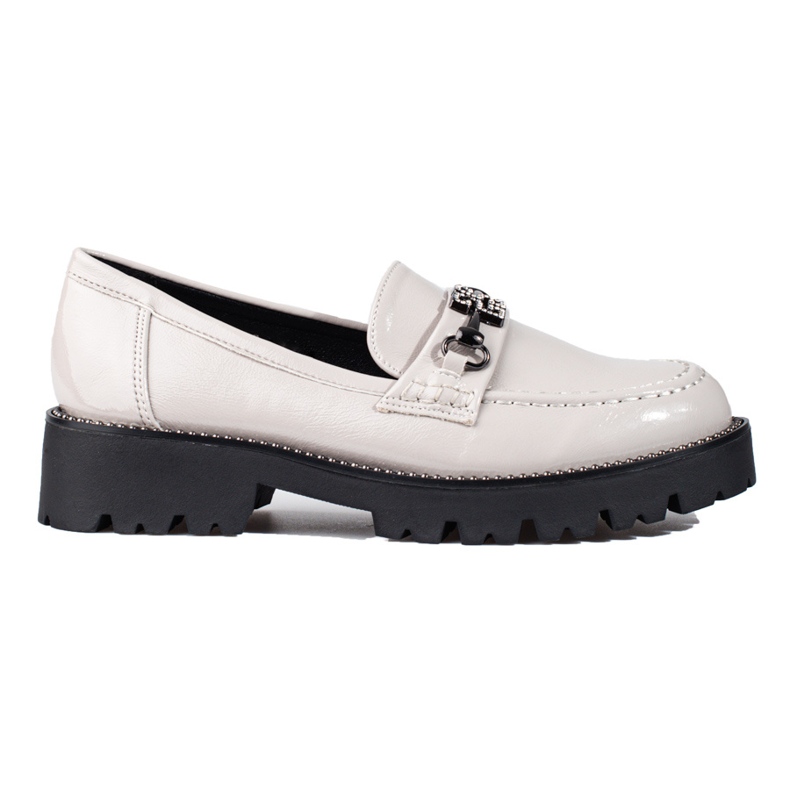 Elegante graue Plateau-Loafer von Shelovet